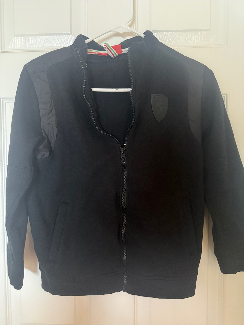 Scuderia Ferrari Black Lightweight Zip Jacket